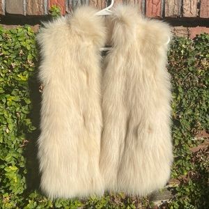 BCBG fox vest